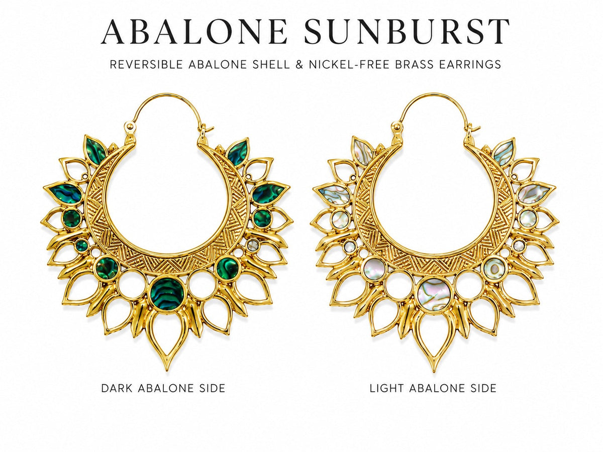 Abalone Sunburst Earrings