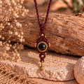 Black Onyx Macrame Necklace