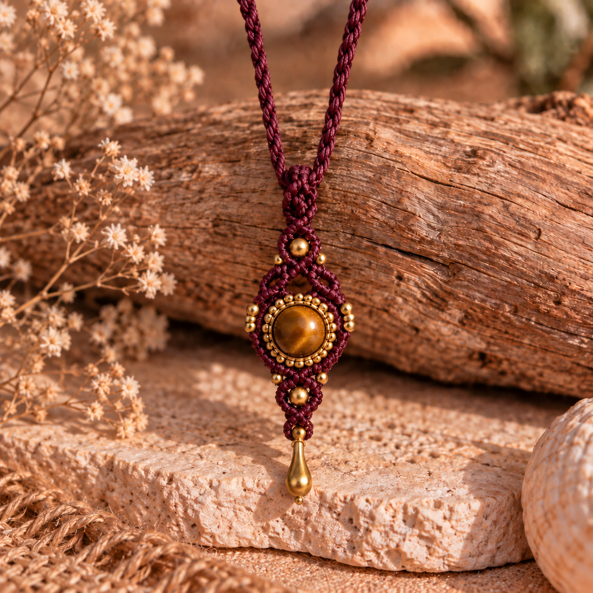 Macrame Tigers Eye
