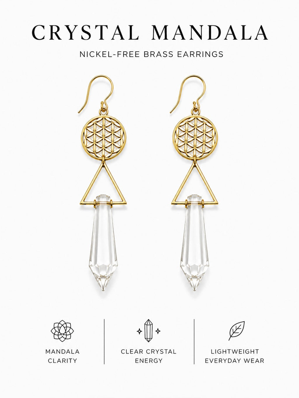 Crystal Mandala Earrings