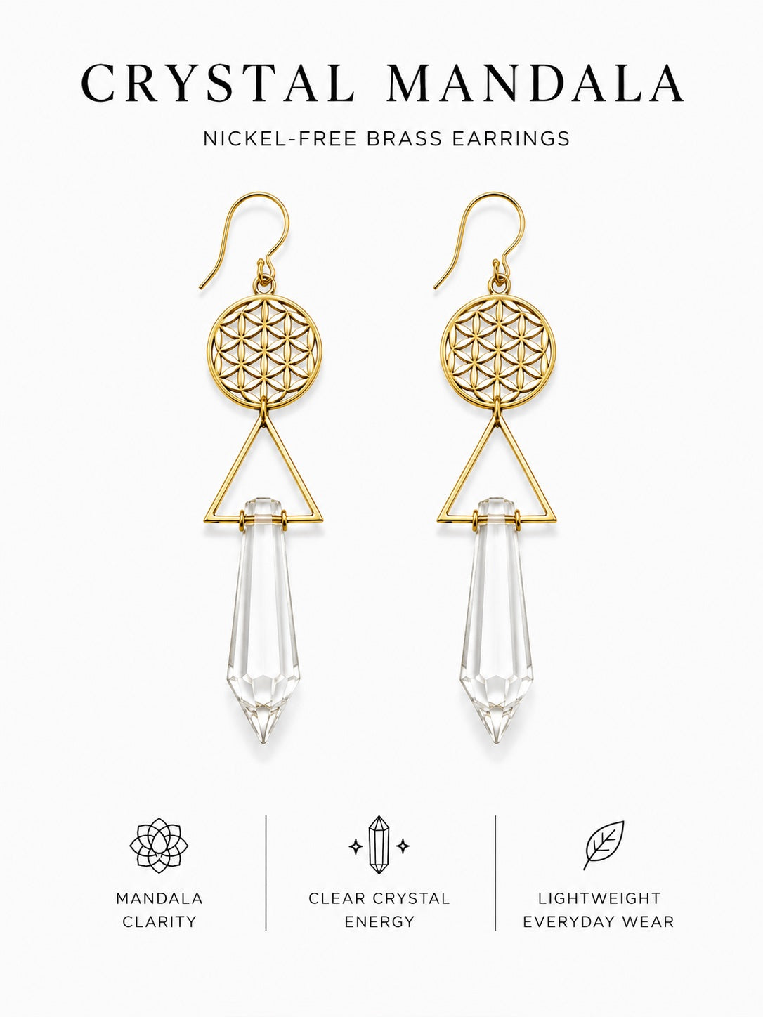 Crystal Mandala Earrings