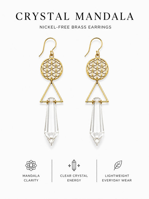 Crystal Mandala Earrings