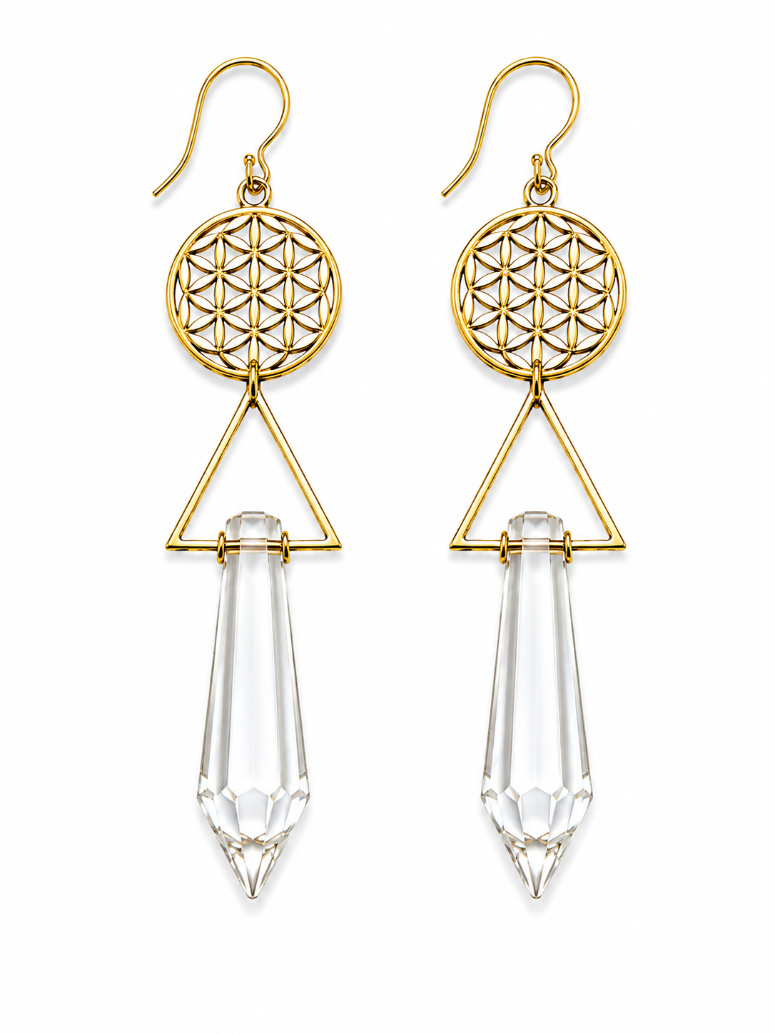 Crystal Mandala Earrings