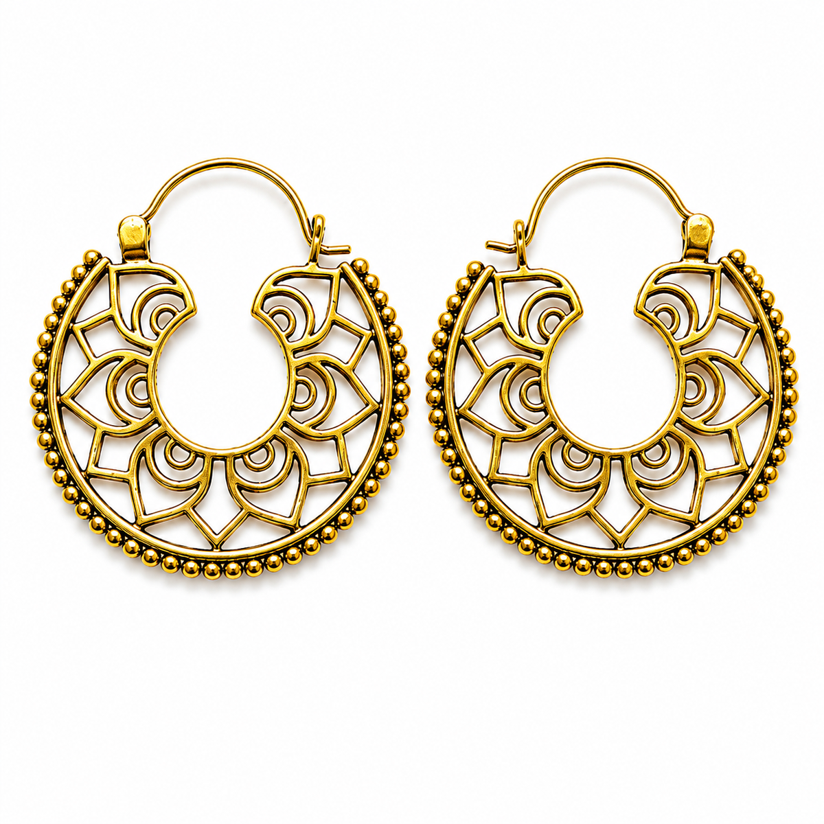 Mandala Rose Earrings
