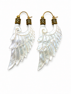Moon Feather Earrings