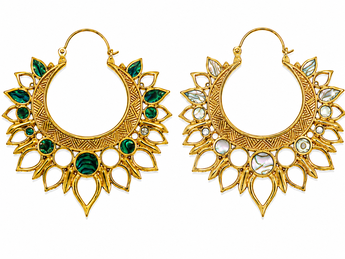 Abalone Sunburst Earrings