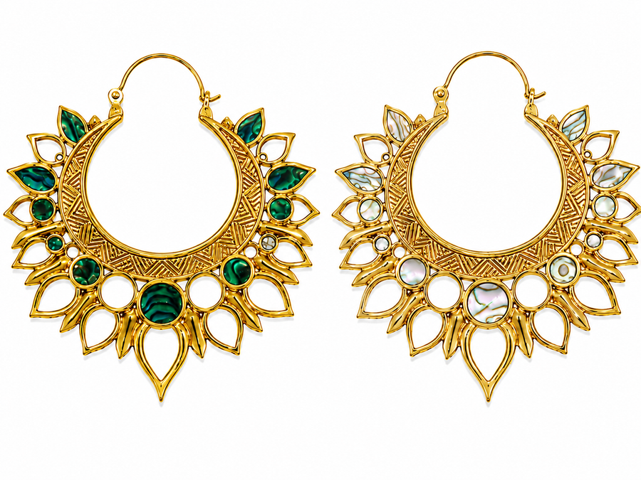 Abalone Sunburst Earrings
