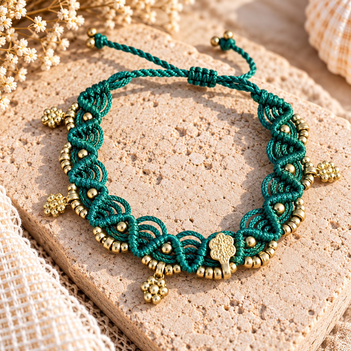 Emerald Anklet