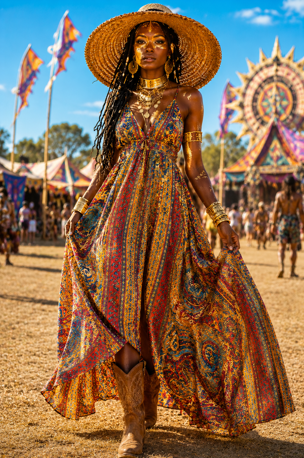 Golden Hour Silk Dress