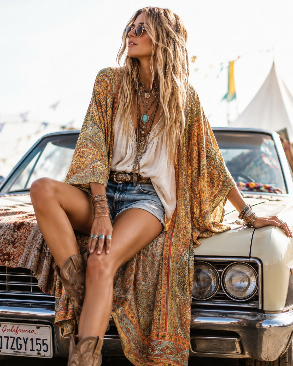 Golden Nomad Kimono