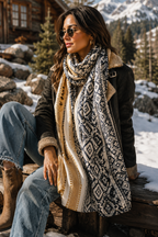 Indigo Diamond Scarf