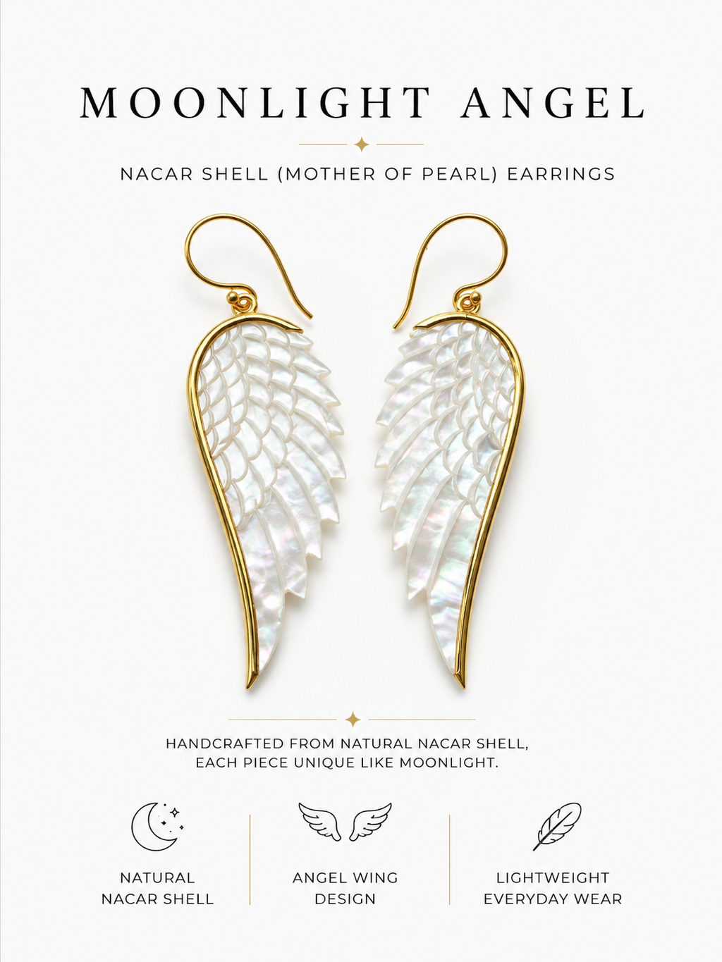 Moonlight Angel Earrings