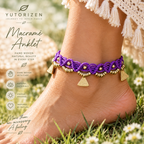 Purple Anklet