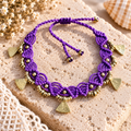 Purple Anklet
