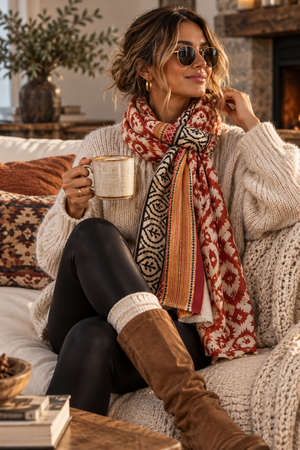 Rust Songbird Scarf
