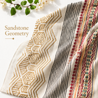 Sandstone Geometry Scarf