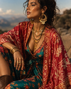 Scarlet Bloom Kimono