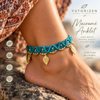 Sunset Teal Anklet