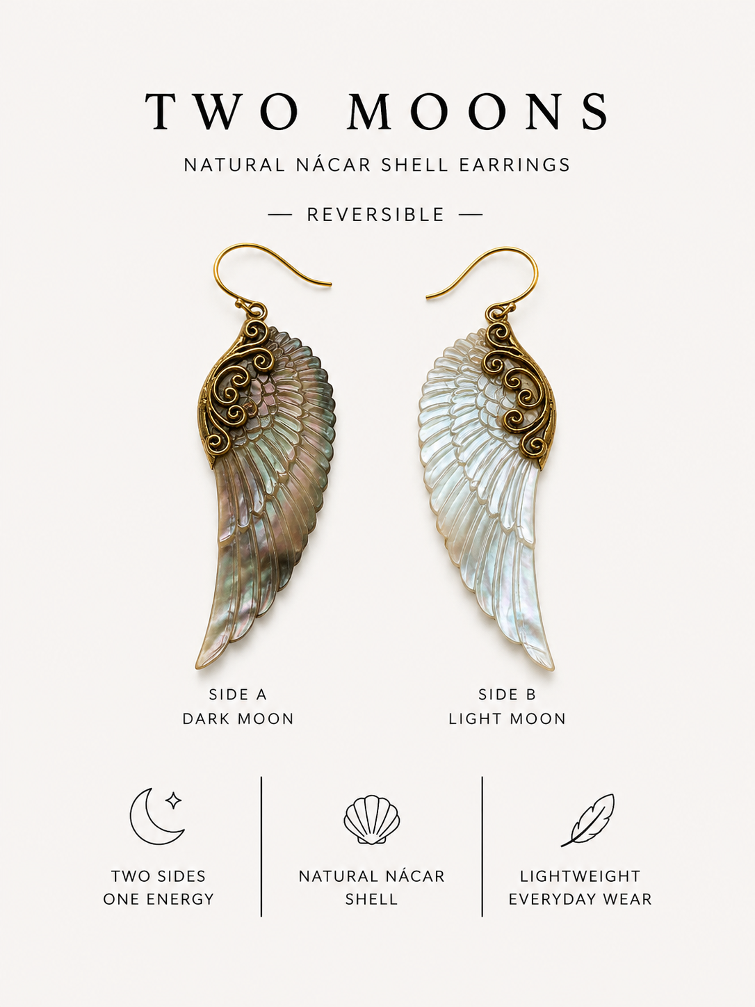 Two Moons Earrings
