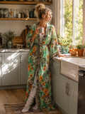 Green Butterfly kimono