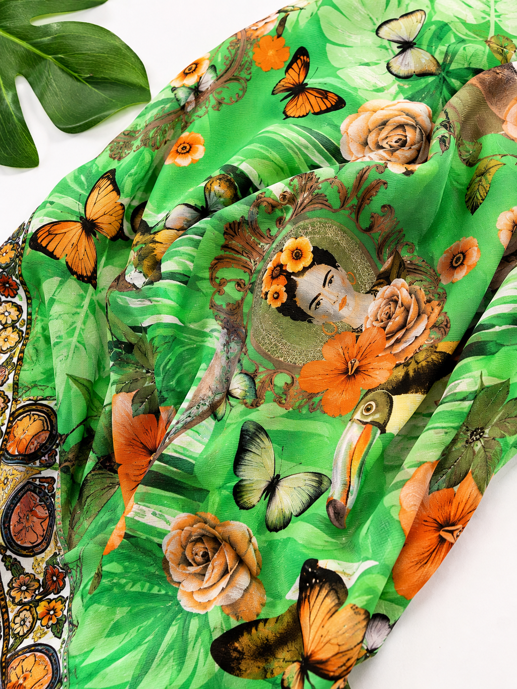 Green Butterfly kimono