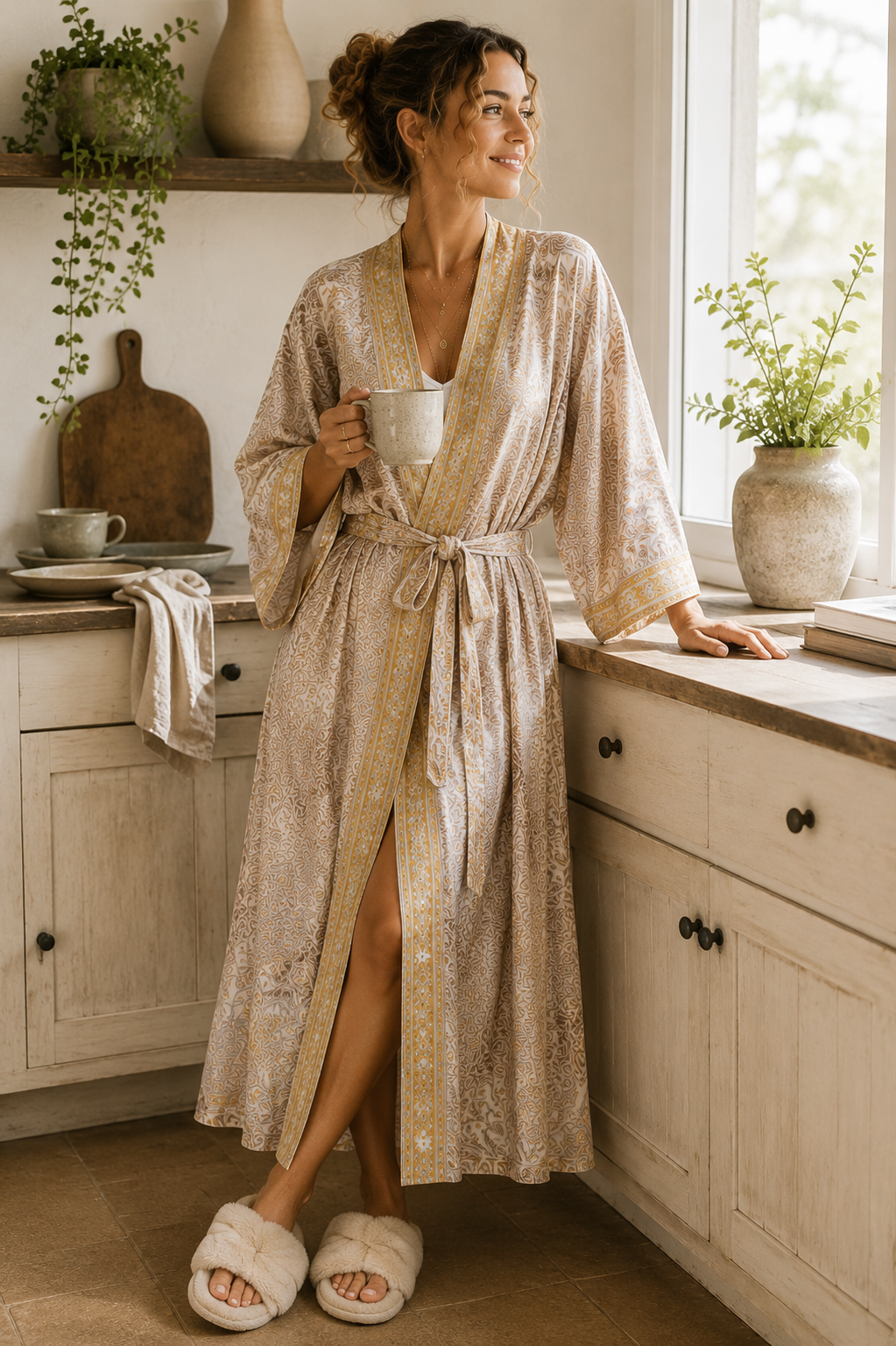 Ivory Sunrise Kimono