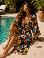 Tropical Flow Kimono