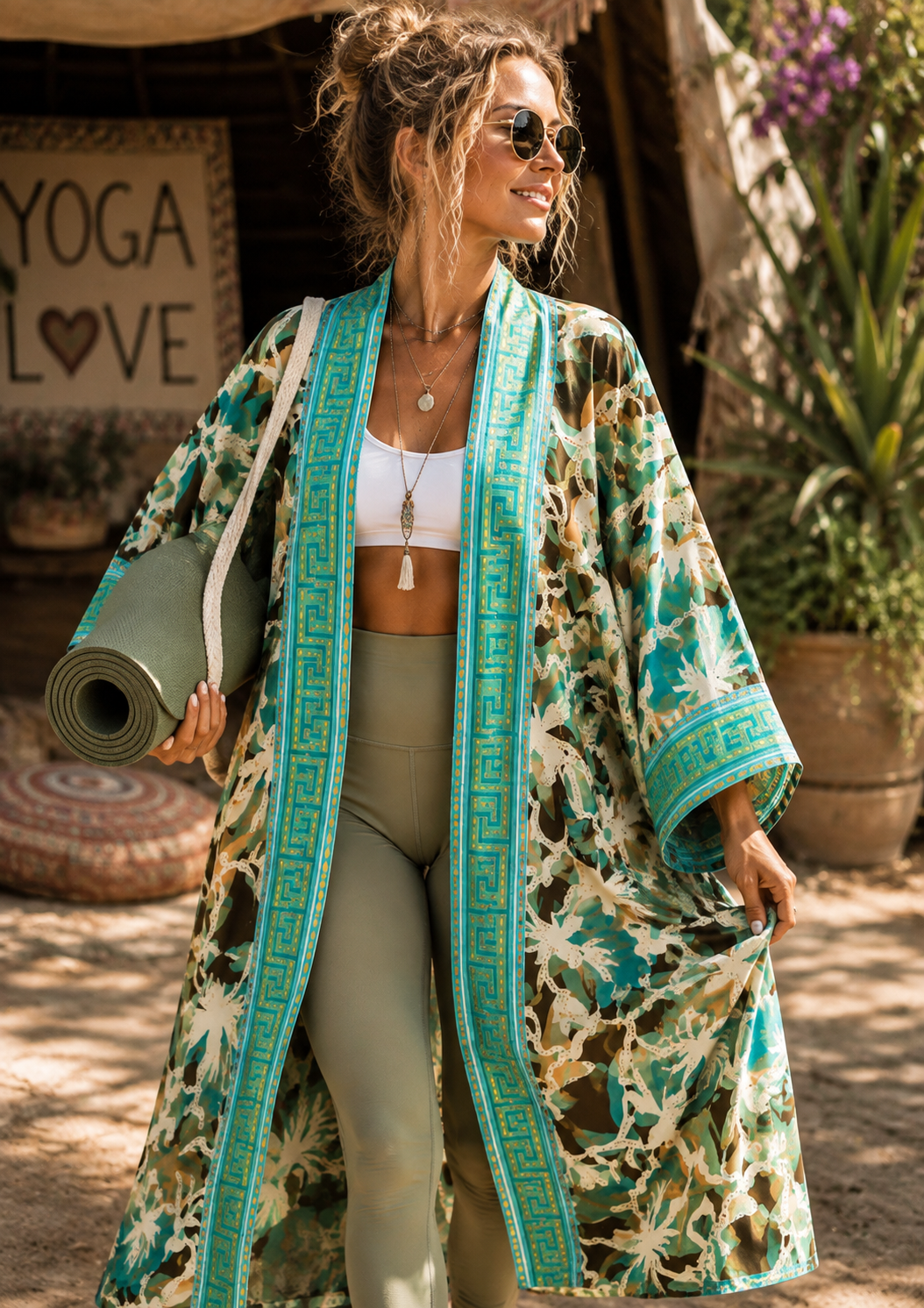 Turquoise Nomad Kimono