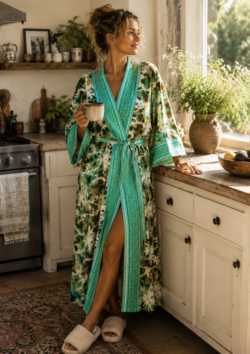 Turquoise Nomad Kimono